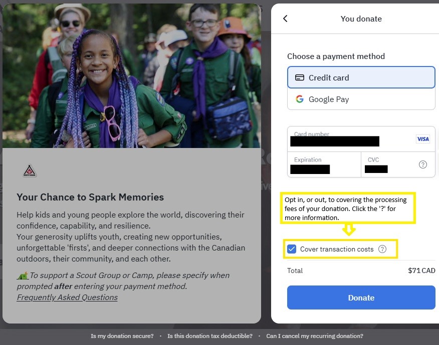 A screenshot of a screenshot of a donation

AI-generated content may be incorrect.
